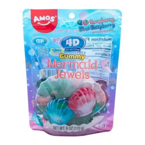 Amos 4D Gummy Mermaid Jewels 6oz 12ct